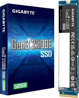 Внутренний HDD/SSD Gigabyte Gen3 2500E SSD 500GB M.2 2280 NVMe PCIe Gen3 x4 TLC G325E500G