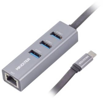 Картридер Maxtor 4хUSB3.0, RJ-45 (NECH-3P-02) Grey