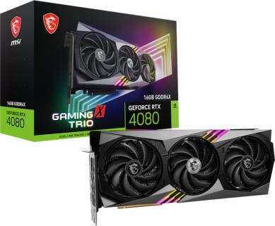 Видеокарта MSI GeForce RTX 4080 16GB GAMING X TRIO