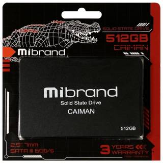 Внутренний HDD/SSD Mibrand Caiman Standard 512GB TLC MI2.5SSD/CA512GBST