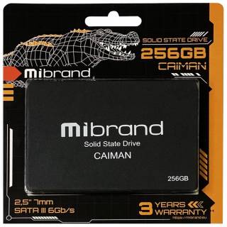 Внутренний HDD/SSD Mibrand Caiman Standard 256GB TLC MI2.5SSD/CA256GBST