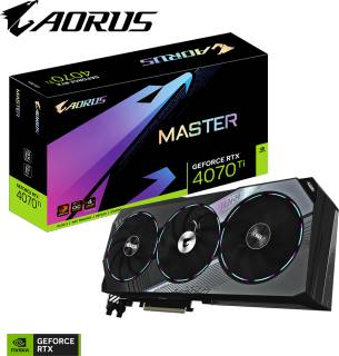 Видеокарта Gigabyte AORUS GeForce RTX 4070 Ti MASTER 12GB GV-N407TAORUS M-12GD