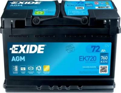 Аккумулятор Exide AGM 72Ah-12v R EK720