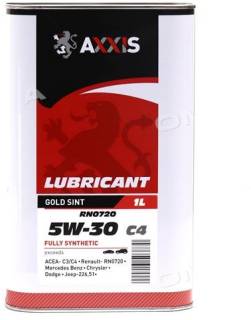 Масло Axxis 5W-30 C4 RN0720 Gold Sint 1L 021350377