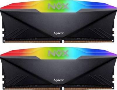 Оперативная память Apacer NOX RGB Black DDR4 16GB (2x8GB) 3200MHz CL16 Kit AH4U16G32C28YMBAA-2