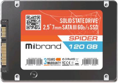 Внутренний HDD/SSD Mibrand Spider 120GB TLC MI2.5SSD/SP120GBST