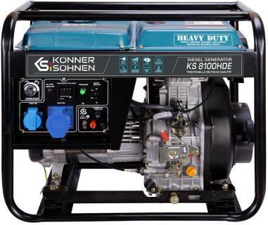 Генератор Konner&Sohnen Diesel generator 6kW EURO V KS 8100HDE