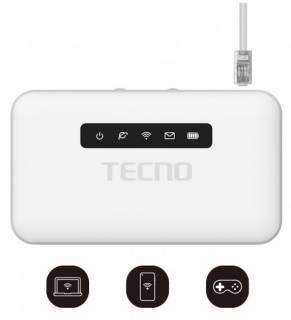 Сетевой маршрутизатор Tecno Portable Wi-Fi роутер Tecno TR118 4G-LTE (4895180763953)