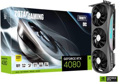 Видеокарта ZOTAC GAMING GeForce RTX 4080 16GB Trinity OC ZT-D40810J-10P