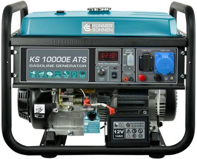 Генератор Konner&Sohnen Gasoline Generator 7.5kW KS 10000E ATS