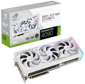 Видеокарта ASUS GeForce RTX 4090 24GB GDDR6X STRIX OC GAMING WHITE ROG-STRIX-RTX4090-O24G-WHITE