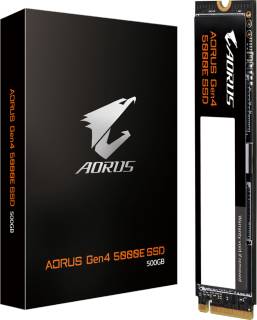 Внутренний HDD/SSD Gigabyte AORUS Gen4 5000E SSD 500GB M.2 2280 NVMe PCIe Gen4 x4 3D TLC AG450E500G-G