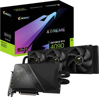 Видеокарта Gigabyte AORUS GeForce RTX 4090 XTREME WATERFORCE 24GB GV-N4090AORUSX W-24GD