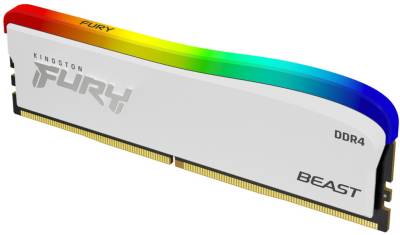 Оперативная память Kingston FURY Beast RGB White Special Edition DDR4 8GB 3600MHz CL17 Kit KF436C17BWA/8