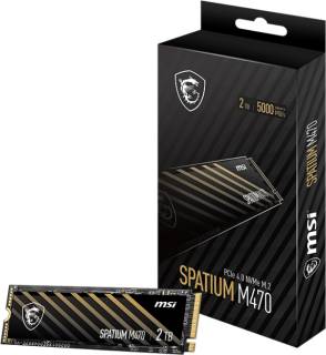 Накопитель MSI Spatium M470 2TB M.2 2280 NVMe PCIe Gen4 x4 TLC S78-440Q470-P83