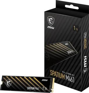Накопитель MSI Spatium M461 1TB M.2 2280 NVMe PCIe Gen4 x4 TLC S78-440L1D0-P83