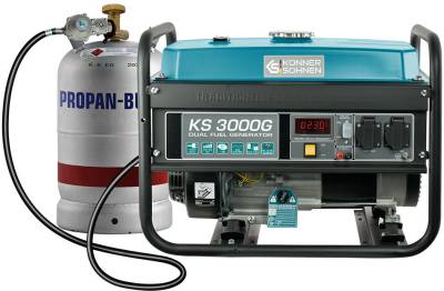 Генератор Konner&Sohnen Dual Fuel Generator 2.6kW KS 3000 G