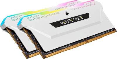 Оперативная память Corsair Vengeance RGB Pro SL White DDR4 32GB (2x16GB) 3600MHz CL18 Kit CMH32GX4M2D3600C18W