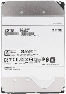 Внутренний HDD/SSD Western Digital Ultrastar DC HC560 20TB 7200rpm 512MB WUH722020BLE6L4 / 0F38755