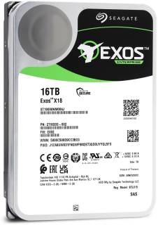 Накопитель Seagate Exos X18 16TB SAS 7200rpm 256MB ST16000NM004J