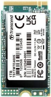 Накопитель Transcend SSD 400S 1TB M.2 2242 NVMe PCIe Gen3 x4 3D TLC Single-sided TS1TMTE400S