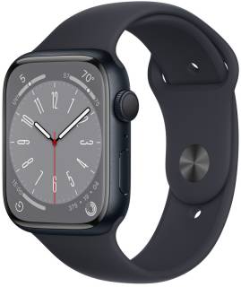 Часы Apple Watch Series 8 GPS 41mm Midnight Aluminum Case w. Midnight Sport Band (MNP53)