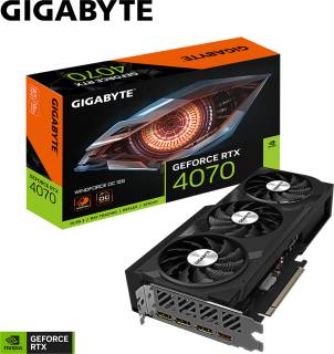 Видеокарта Gigabyte GeForce RTX 4070 WINDFORCE OC 12GB GV-N4070WF3OC-12GD