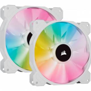 Вентилятор Corsair iCUE SP140 RGB ELITE Performance 140mm Dual Fan Kit (CO-9050139-WW) White