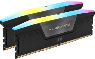 Память Corsair Vengeance RGB Black DDR5 32GB (2x16GB) 5200MHz CL40 Kit CMH32GX5M2B5200C40