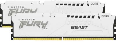 Память Kingston FURY Beast White EXPO DDR5 64GB (2x32GB) 6000MHz CL36 Kit KF560C36BWEK2-64