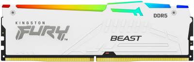 Память Kingston FURY Beast White RGB EXPO DDR5 32GB 6000MHz CL36 KF560C36BWEA-32