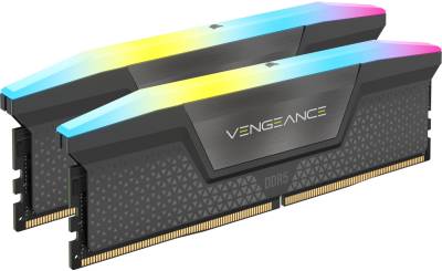 Оперативная память Corsair VENGEANCE RGB Cool Grey Heatspreader DDR5 32GB (2x16GB) 5200MHz CL40 Kit CMH32GX5M2B5200Z40K