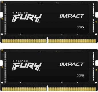 Память Kingston So-Dimm FURY Impact PnP DDR5 32GB (2x16GB) 5600MHz CL40 Kit KF556S40IBK2-32