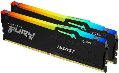 Оперативная память Kingston FURY Beast RGB EXPO DDR5 16GB (2x8GB) 6000MHz CL36 Kit KF560C36BBEAK2-16