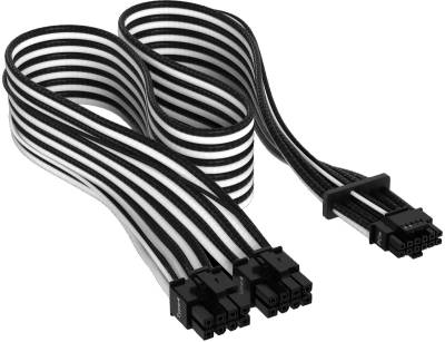 Corsair Premium Individually Sleeved 12+4pin PCIe Gen 5 12VHPWR 600W cable Type 4 BLACK/WHIT CP-8920333