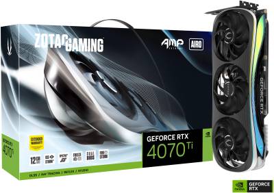 Видеокарта ZOTAC GAMING GeForce RTX 4070 Ti AMP Extreme AIRO 12GB ZT-D40710B-10P