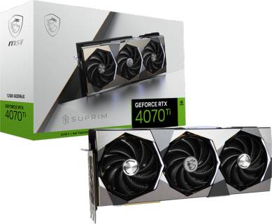 Видеокарта MSI GeForce RTX 4070 Ti SUPRIM SE 12GB