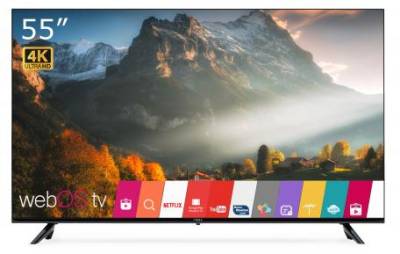 Телевизор Vinga S55UHD25BWEB