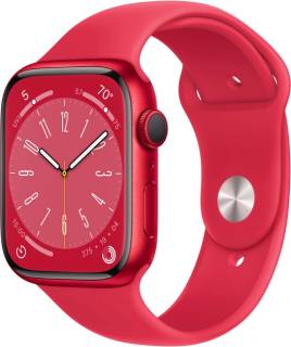 Часы Apple Watch Series 8 GPS 45mm PRODUCT RED Aluminum Case w. PRODUCT RED S. Band MNP43