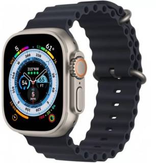Часы Apple Watch Ultra GPS + Cellular 49mm Titanium Case with Midnight Ocean Band MQET3/MQFK3