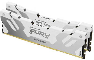 Память Kingston FURY Renegade Silver/White XMP DDR5 32GB (2x16GB) 6400Mhz CL32 Kit KF564C32RWK2-32
