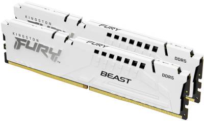 Память Kingston FURY Beast White EXPO DDR5 32GB (2x16GB) 5600MHz CL36 Kit KF556C36BWEK2-32