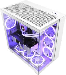 Корпус NZXT H9 Flow TG (CM-H91FW-01) White