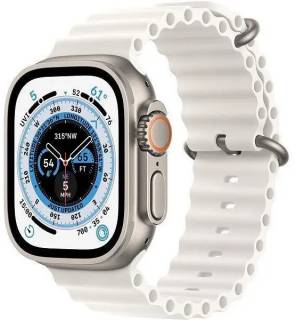 Часы Apple Watch Ultra GPS + Cellular 49mm Titanium Case with White Ocean Band MNH83/MNHF3
