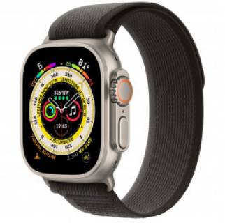 Часы Apple atch Ultra GPS + Cellular 49mm Titanium Case with Starlight Alpine Loop - Large MQF13/MQFT3