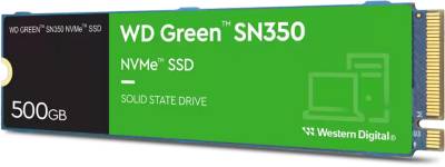 Накопитель Western Digital WD Green SN350 500GB M.2 2280 NVMe PCIe Gen3 x4 TLC WDS500G2G0C