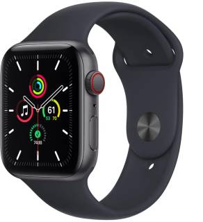 Часы Apple Watch SE LTE 44mm Space Gray Aluminum Case with Midnight Sport Band MKRR3