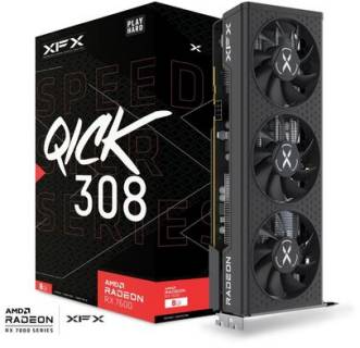 Видеокарта XFX SPEEDSTER QICK 308 Radeon RX 7600 Black Edition 8GB RX-76PQICKBY