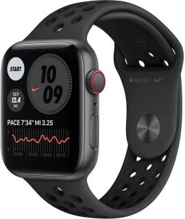 Часы Apple Watch Nike SE GPS + Cellular 44mm Space Gray A. Case w. Anthracite/Black Nike S. Band MKRX3