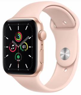 Часы Apple Watch SE GPS 44mm Gold Aluminum Case w. Pink Sand Sport B. MYDR2